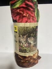 Blanket Kittens  Butterfly Soft Throw 50in X 60in - NWT Free Shipping