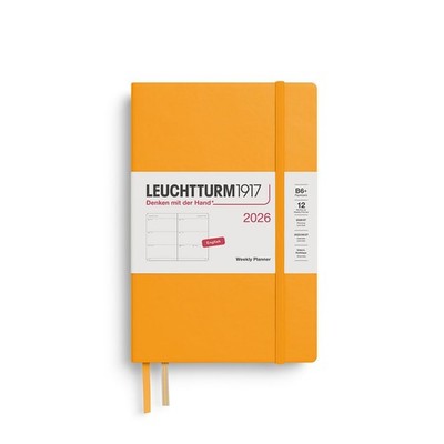 LEUCHTTURM1917 - Weekly Planner 2026, Hardcover, Paperback (B6+), Rising Sun
