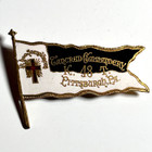 Antique Enamel Lapel Pin Tancred Commandery No 48 Knights Templar (#1) — photo 1