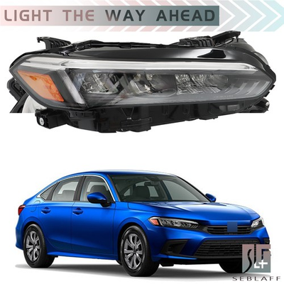 #ad Headlight Assembly For Honda Civic 2022 2023 Full LED Black Passenger Right Side $156.67