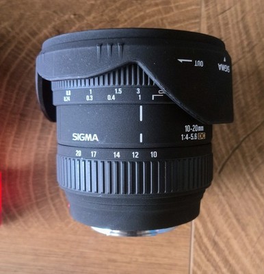 SONY SIGMA EX 10 X 20mm  1:4-5.6 DC  Wide Angle Digital Zoom Lens