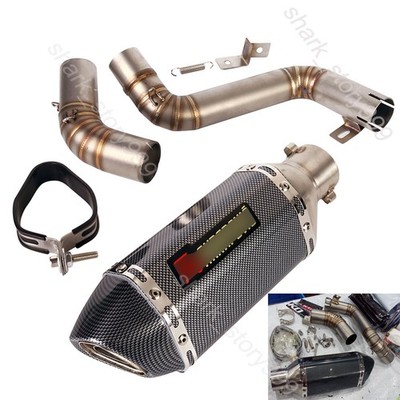 Exhaust Tips Muffler Mid Link Pipe Slip On Modified for DUKE 390 200 2012-2016