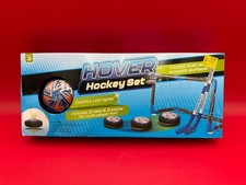 Hover Hockey Set LED Light Puck 2 Goals 2 Sticks Indoor Game Kids Fun