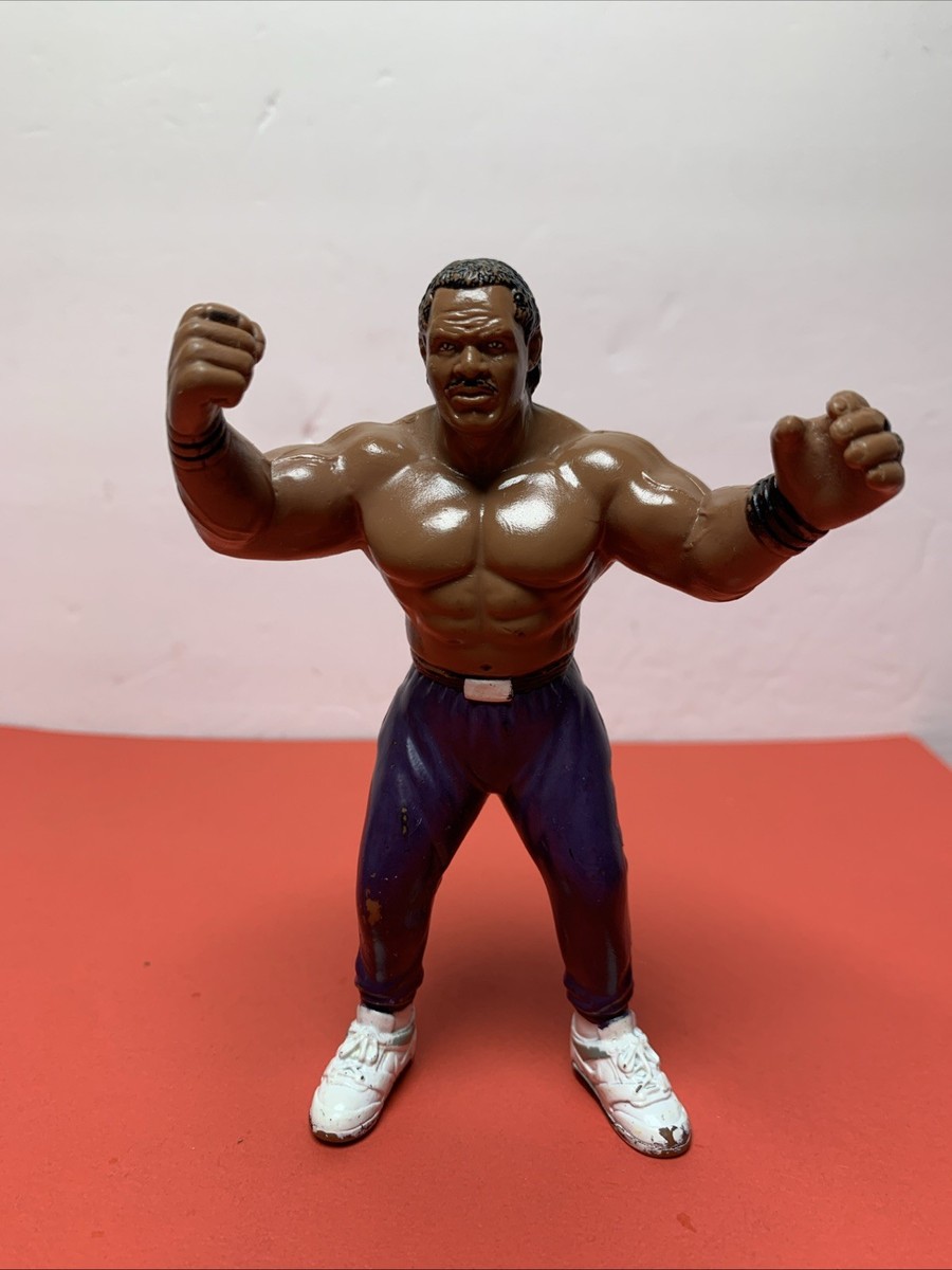 プロレス　WCW フィギュア　wwf wwe galoob 1990 WCW Galoob Wrestling Figure Butch Reed White Nike Swoosh