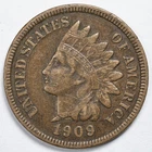 1909-S Indian Head Penny San Francisco Mint Extremely Fine (XF) Details