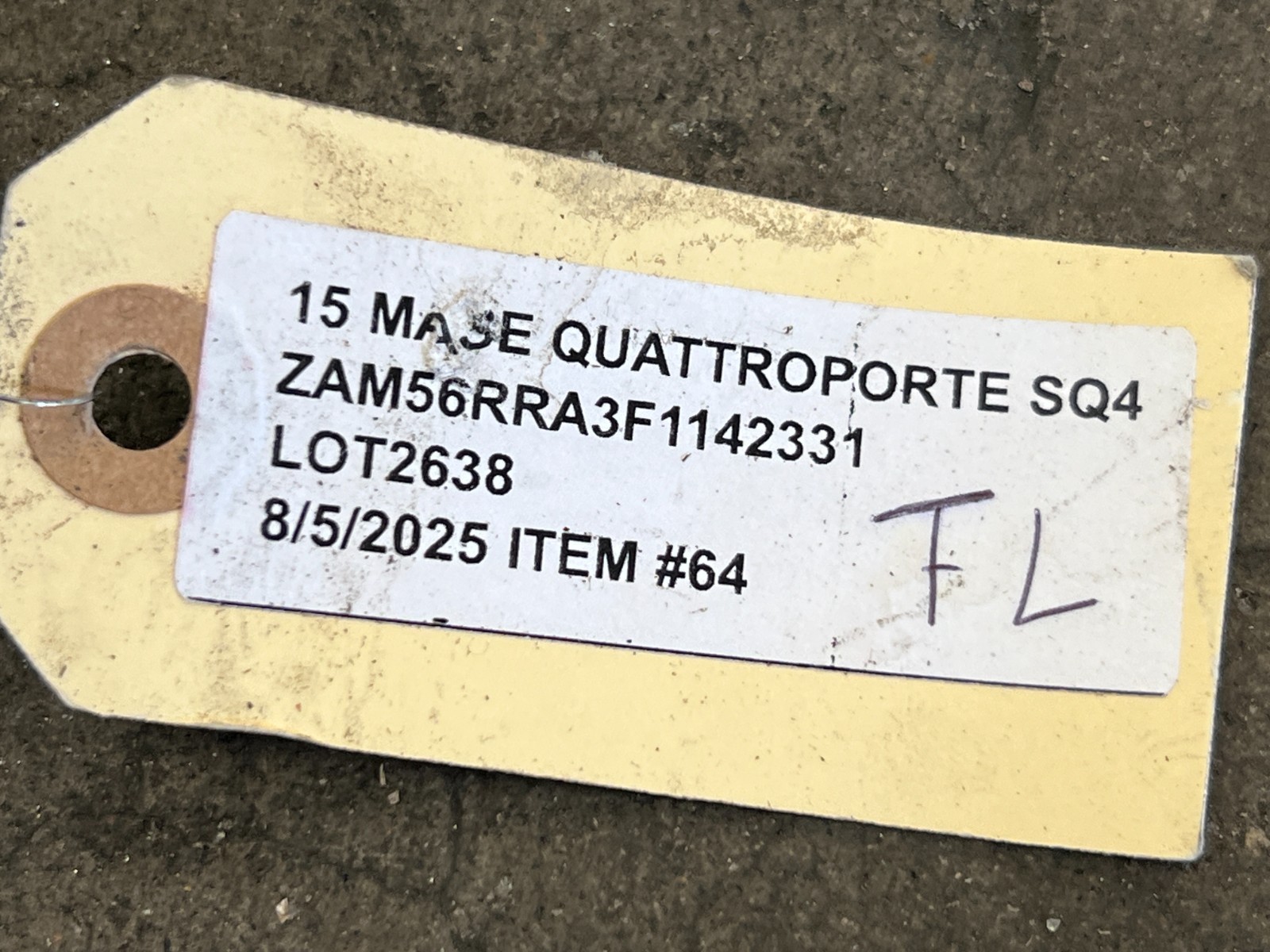 ⭐14-17 MASERATI QUATTROPORTE FRONT LEFT FENDER LINER SHIELD GUARD OEM LOT2638