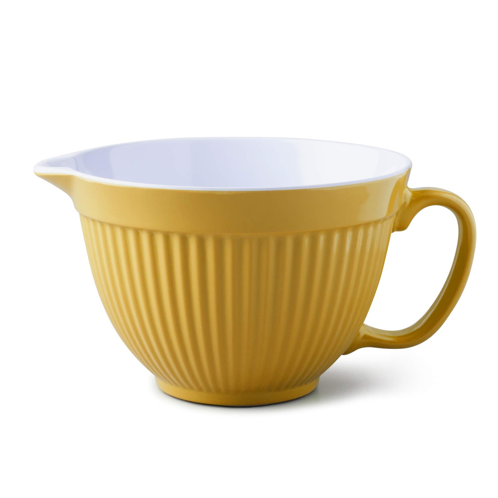 G208M Two Tone Mixing Bowl/Batter Jug 20cm, Melamine, Mustard