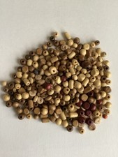 Wooden beads, various shapes and sizes, loose beads, jewelry supplies