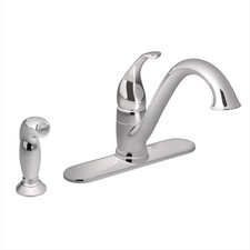 Moen 7840 Camerist Low-Arc Kitchen Faucet and Side Spray, Chrome