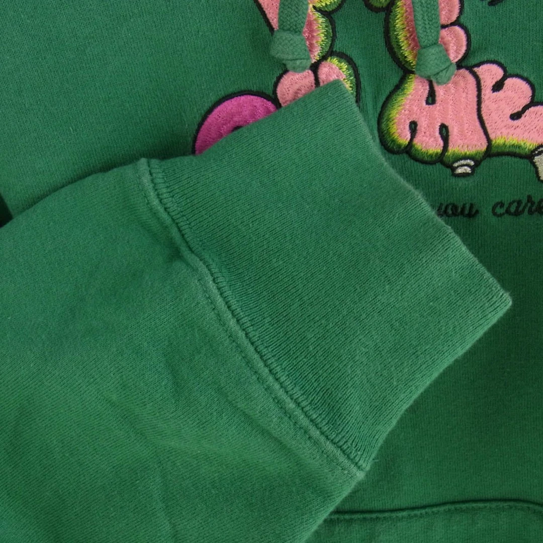 Felpa con cappuccio Supreme 21SS Don't Care pullover verde usata LIFE 0