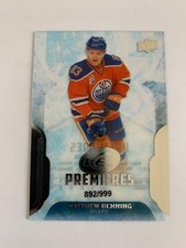 2016-17 Upper Deck Ice #156 Matthew Benning RC 892/999 Edmonton Oilers