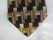 Mulberry SILK Tie Necktie 57 x 4 brown black 14583