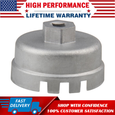 64mm 14 Flutes Oil Filter Cap Wrench Remover Tool for Toyota Lexus 2.5L-5.7L
