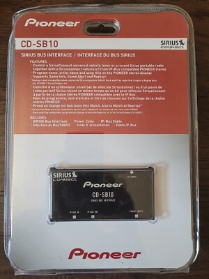 PIONEER CD-SB10 Interface Sirius Satellite Radio Adapter. Brand new