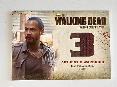 JOSE PABLO CANTILLO as Caesar Wardrobe Card #M48 Walking Dead S3 Cryptozoic 2014