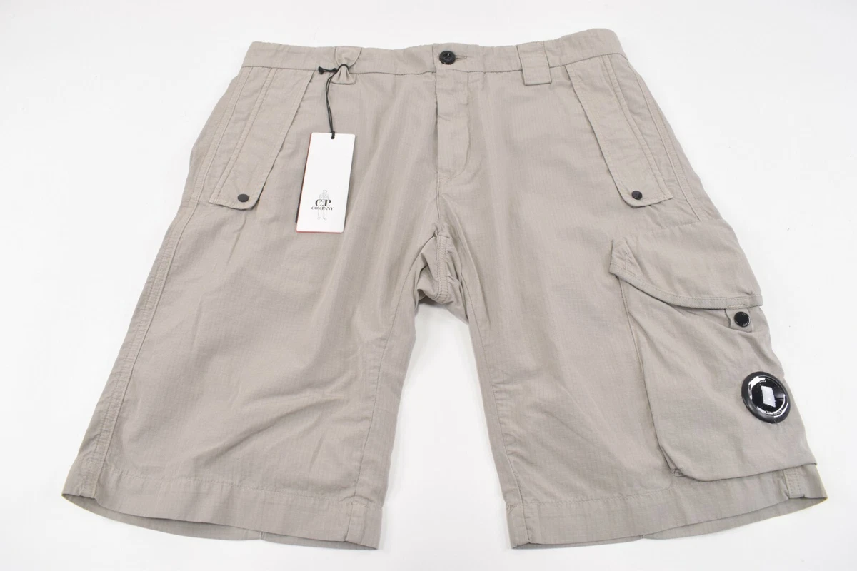 C.P. CP Company NWT Bermuda Shorts Size 48 32 US In Light Tan Rip Stop Cotton