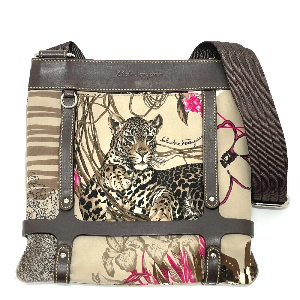 Ferragamo animal print bag clearance