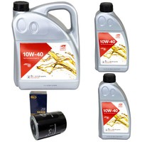 MotoröL Set MotoröL Febi SAE 10W-40 7 Liter + ÖLfilter FüR Fiat Ducato Renault