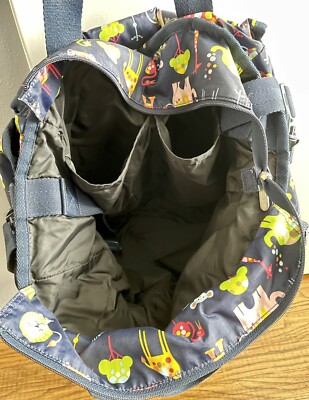LeSportsac Ryan Diaper Bag Baby Tote With Changing Pad Zoo Cute