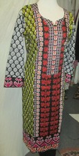 pakistani beautfull prent lawn cotton pant kameez Lmsize bust 42