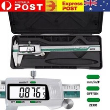AU Vernier Caliper Electronic Digital Caliper 150mm Stainless Steel LCD Fraction