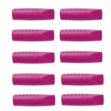 FABER CASTELL Grip 2001 Eraser Cap Pencils Tip - 10 PINK