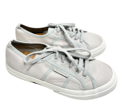 Surperga Sneakers Womens Size 6 Light Green Canvas Lace Up Shoes