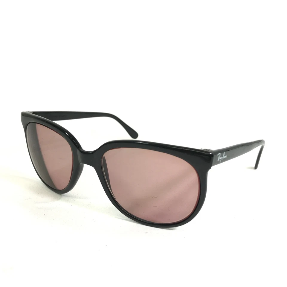 Gafas de sol vintage Bausch & Lomb Ray-Ban grandes marcos negros con lentes rojas Foto 4 de 4