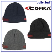 Berretto Lana Invernale Cappello Uomo COFRA da Lavoro Nero Blu Grigio Foderato