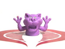 RUSS Monster Finger Puppets PURPLE CAT LION TIGER