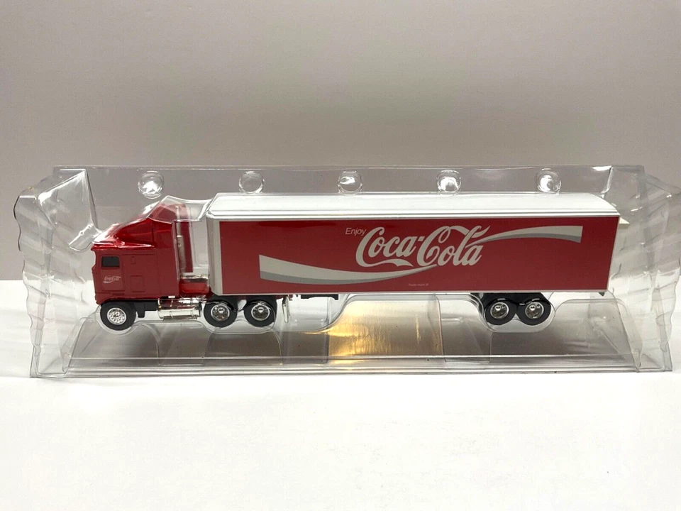 Cola Cola Coke K100 Kenworth Tractor Trailer Ertl 1/64th Scale Model - Image 2 of 4