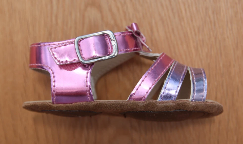 Sandalias Juicy Couture Bebé Niña ~ Rosa y Púrpura Metálicas ~ Talla 3 Foto 3 de 4