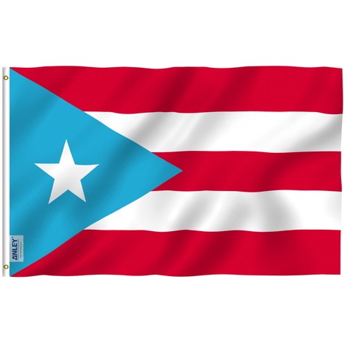 Anley Fly Breeze 3x5 Ft Light Blue Puerto Rico Flag Puerto Rican PR Flags - Afbeelding 1 van 6