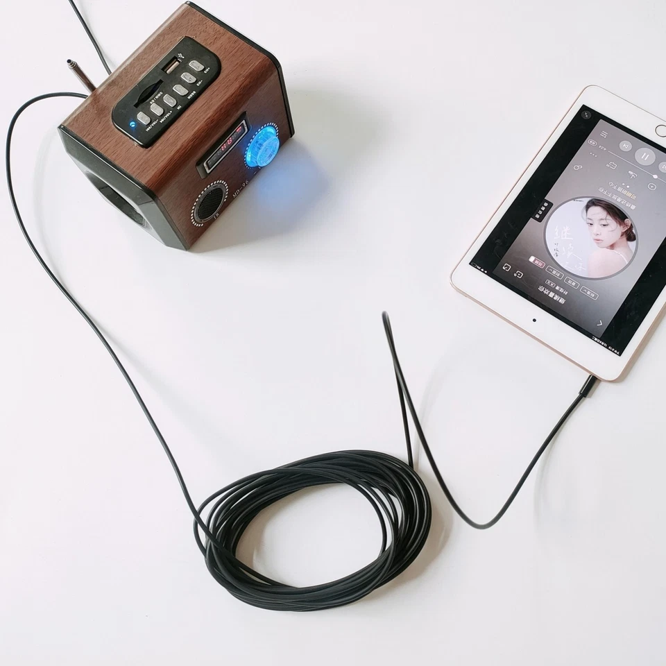 5meter/16FT 3.5mm Audio Cable 4-Pole Stereo TRRS Jack Male to Male AUX Cord - Image 2 of 4