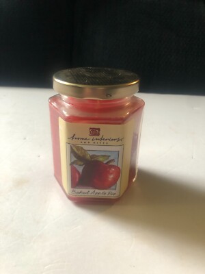 Home Interiors and Gifts Baked Apple Pie Jar Candle Hexagon Jar Single Wick New