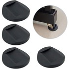 4 Pcs Furniture Caster Cups Rubber Pads Wooden Floor Bed Chair Leg Wheel Stopper