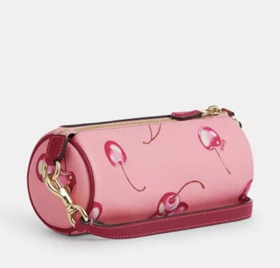 バレエ C ❤️❤️COACH Nolita Barrel Bag With Cherry Print, CR371