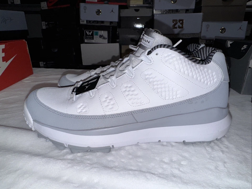 Talla 10 - Air Jordan 9 Retro Golf Wolf Gris NUEVO/CAJA DAÑADA Foto 2 de 4