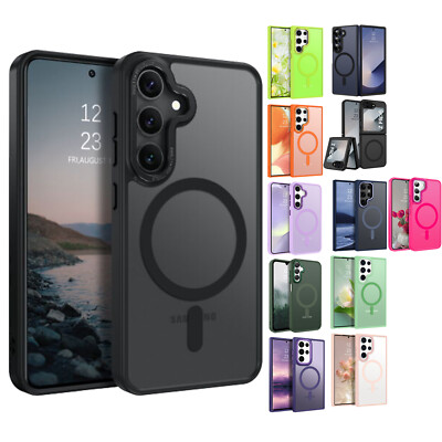 For Samsung Galaxy S22/S23/S24/S25 Ultra/Plus A15 5G Shockproof Magnetic Case 