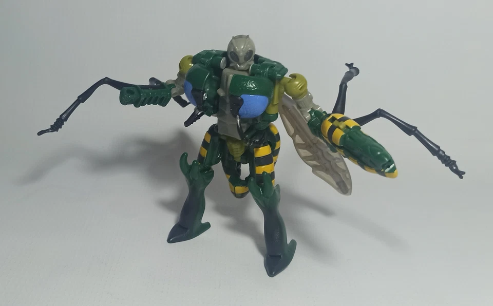 HASBRO VTG 1996 TRANSFORMERS BEAST WARS DELUXE WASPINATOR 100% COMPLETE B - Image 4 of 4