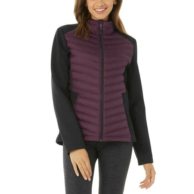 32 Degrees Heat Women's Mixed Media Full Zip Packable Jacket - F24 | eBay