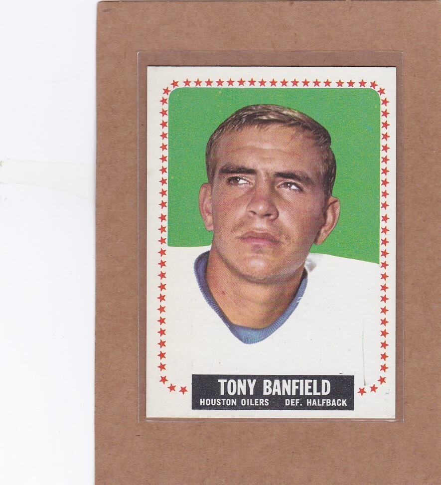 1964 TOPPS FOOTBALL TONY BANFIELD #67 OILERS EX+ *A36381