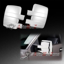 09-14 Ford F-150 Chrome Towing Mirror Cover Set Full Telescopic Mirror Covers
