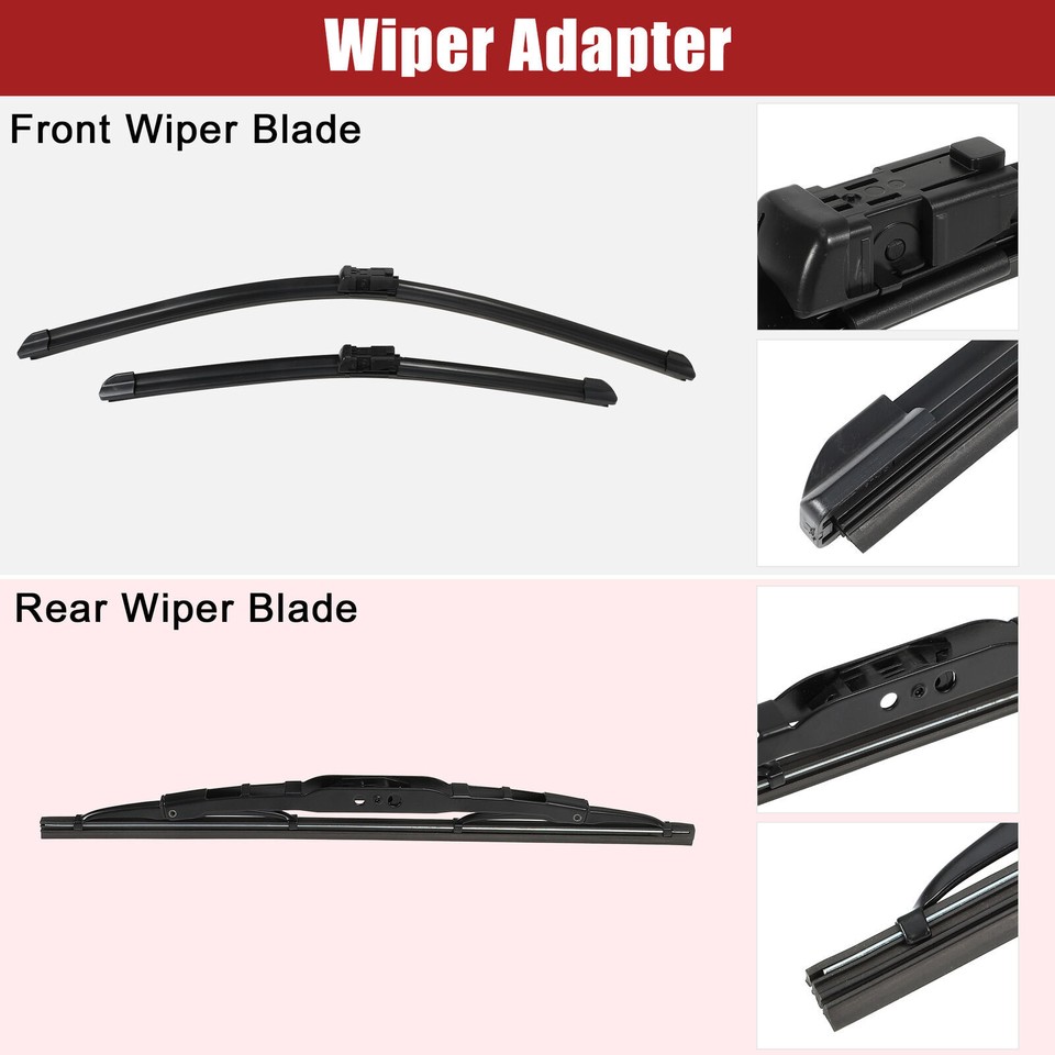 Set of 3 Windshield Wiper Blades For Chevrolet Equinox 20152017 (24"17