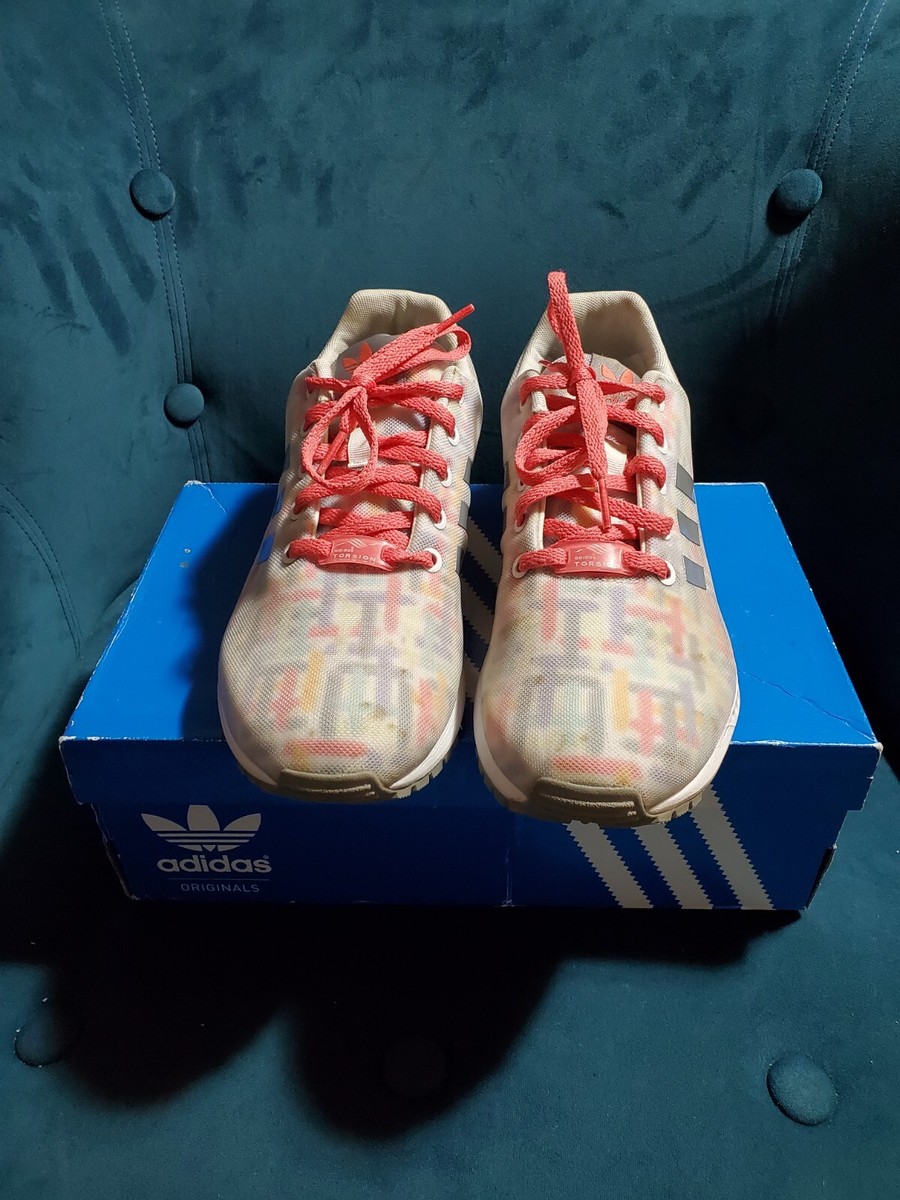 Adidas Womens ZX Flux Torsion B27584 Multicolor Lace Up Athletic