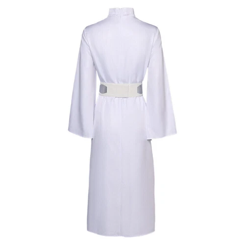 DE Damen Kleid Star Wars Prinzessin Leia Cosplay Kostüm Karneval Anzug Halloween - Bild 10 von 15