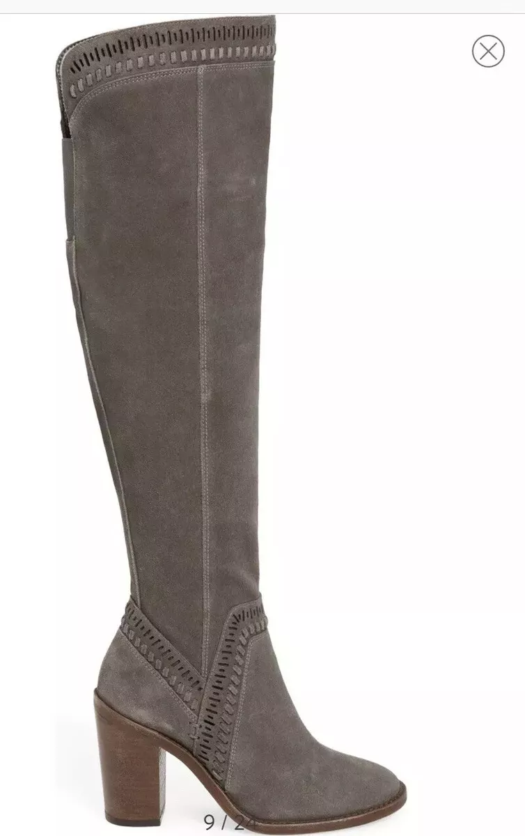 Vince camuto grey over the store knee boots