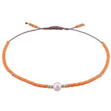 Womens Miyuki Beads Link Bracelet Handmade Braided Stack Bracelet