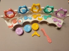 Vintage 1990 Quints Vanity Set For 5 By Tyco Incomplete