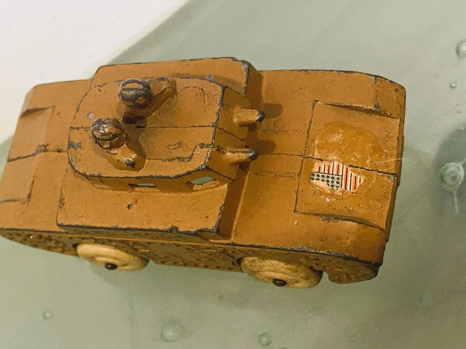 Barclay Manoil Lead Soldier TANK 4562 Military Vehicle BV57  Orig Wheels Turret - Image 3 of 4